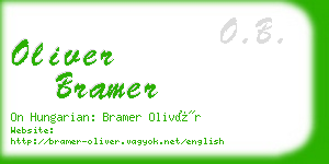 oliver bramer business card